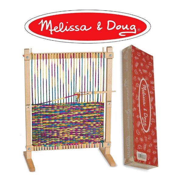 NEW Melissa & Doug Crafting Waving Loom Knitting Kids Craft Frame STEM TOY Monte - Picture 1 of 9